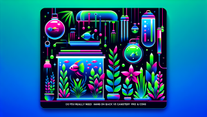 Modern flat design aquascaping illustration for undefined