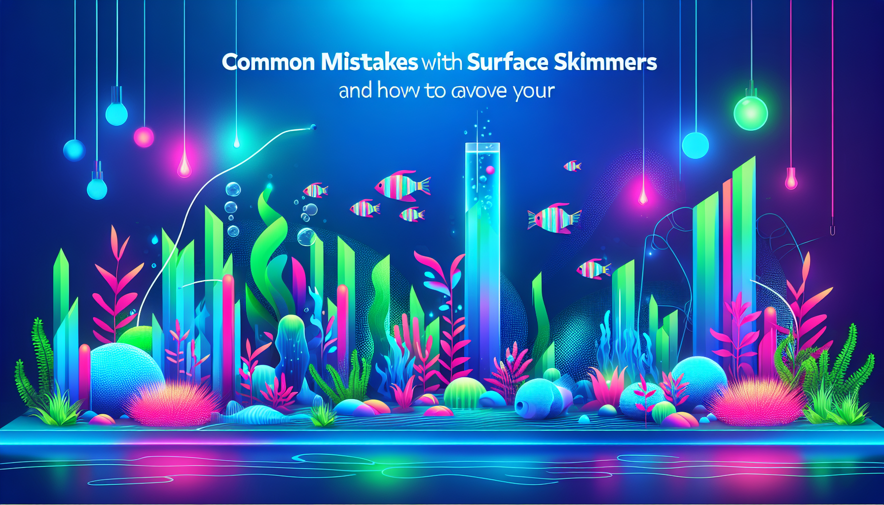 Modern flat design aquascaping illustration for undefined