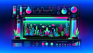 Modern flat design aquascaping illustration for undefined