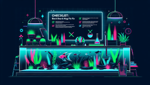 Modern flat design aquascaping illustration for undefined