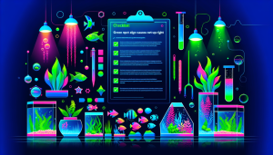 Modern flat design aquascaping illustration for undefined