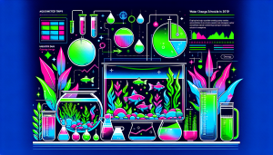 Modern flat design aquascaping illustration for undefined