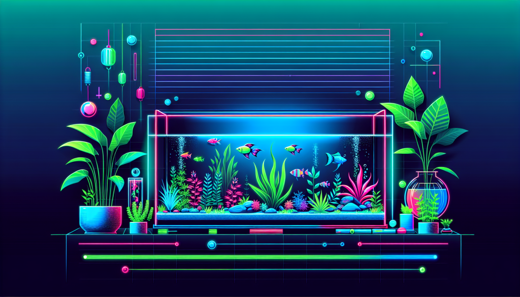 Modern flat design aquascaping illustration for undefined