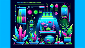 Modern flat design aquascaping illustration for undefined