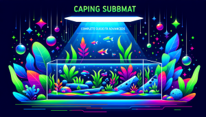 Modern flat design aquascaping illustration for undefined