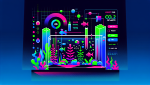 Modern flat design aquascaping illustration for undefined
