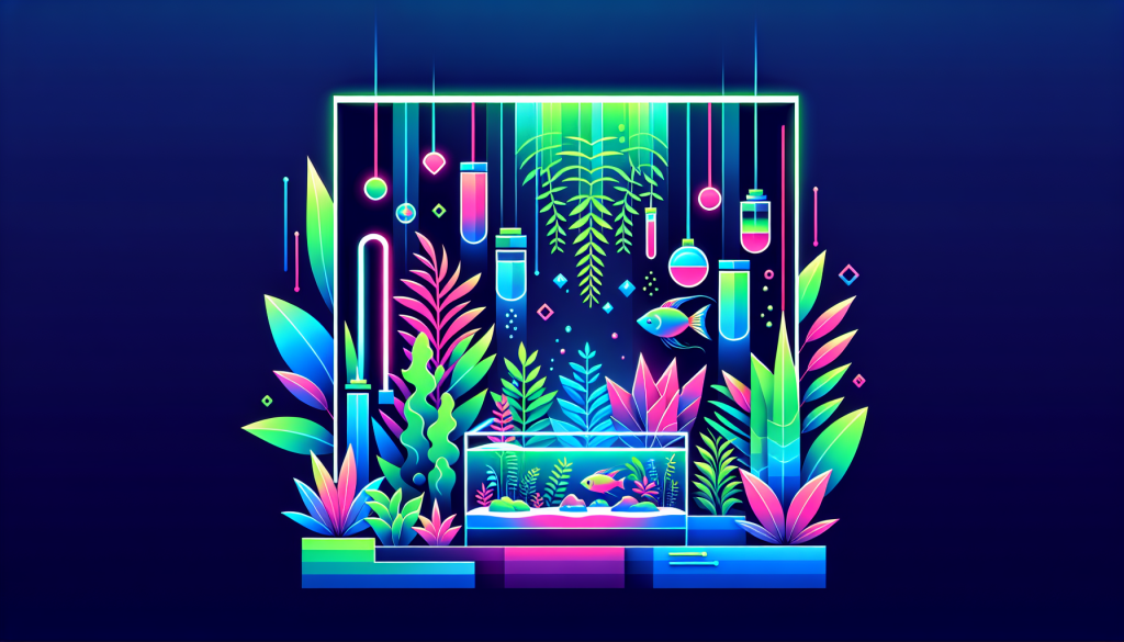 Modern flat design aquascaping illustration for undefined