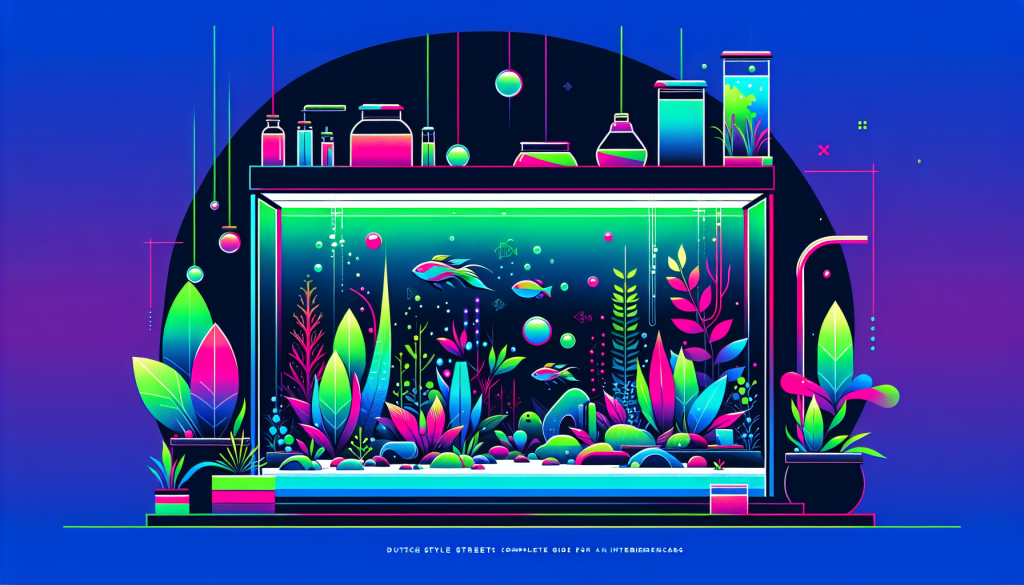 Modern flat design aquascaping illustration for undefined