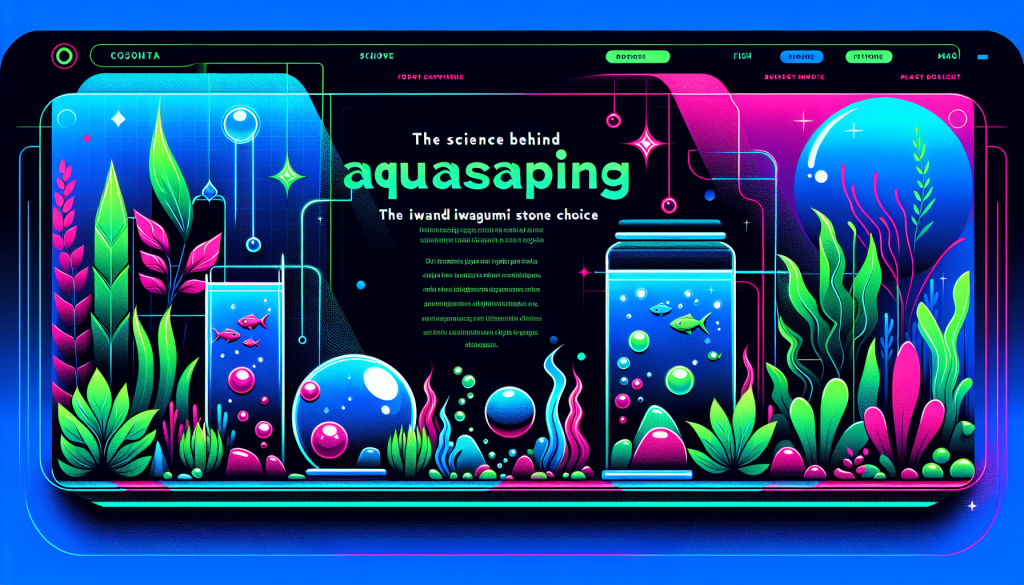 Modern flat design aquascaping illustration for undefined