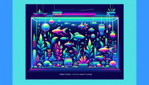 Modern flat design aquascaping illustration for undefined