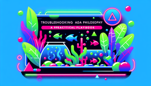 Modern flat design aquascaping illustration for undefined