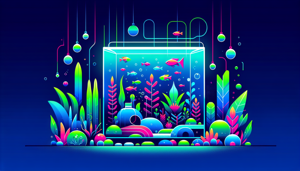 Modern flat design aquascaping illustration for undefined