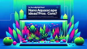 Modern flat design aquascaping illustration for undefined
