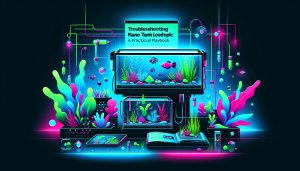 Modern flat design aquascaping illustration for undefined