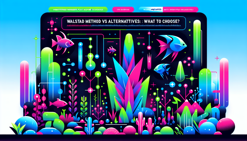 Modern flat design aquascaping illustration for undefined