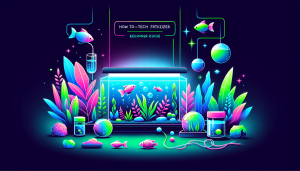 Modern flat design aquascaping illustration for undefined