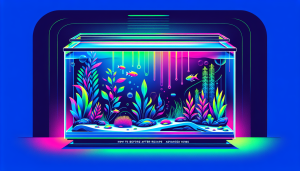 Modern flat design aquascaping illustration for undefined