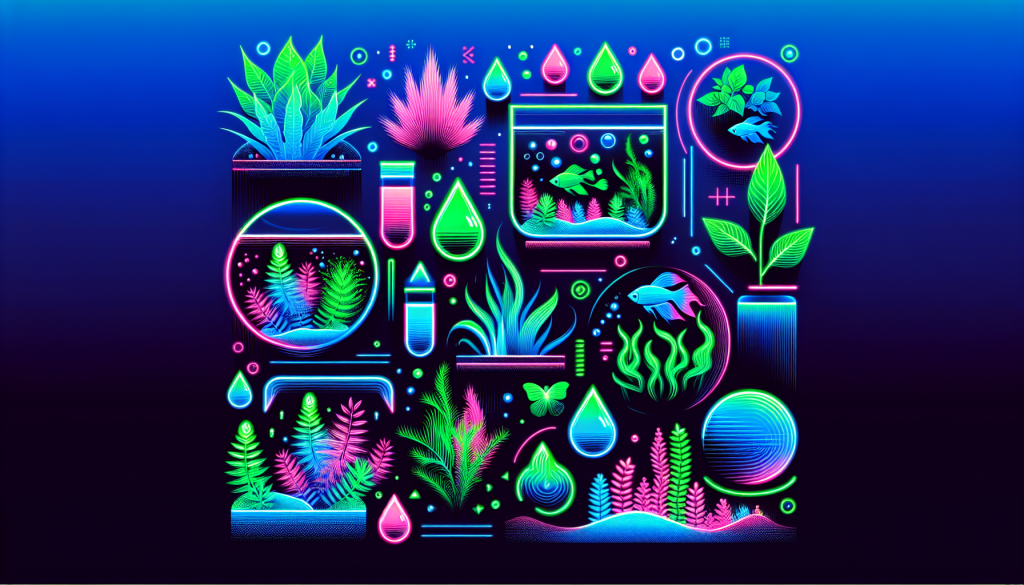 Modern flat design aquascaping illustration for undefined