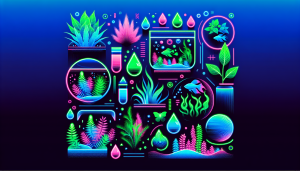Modern flat design aquascaping illustration for undefined