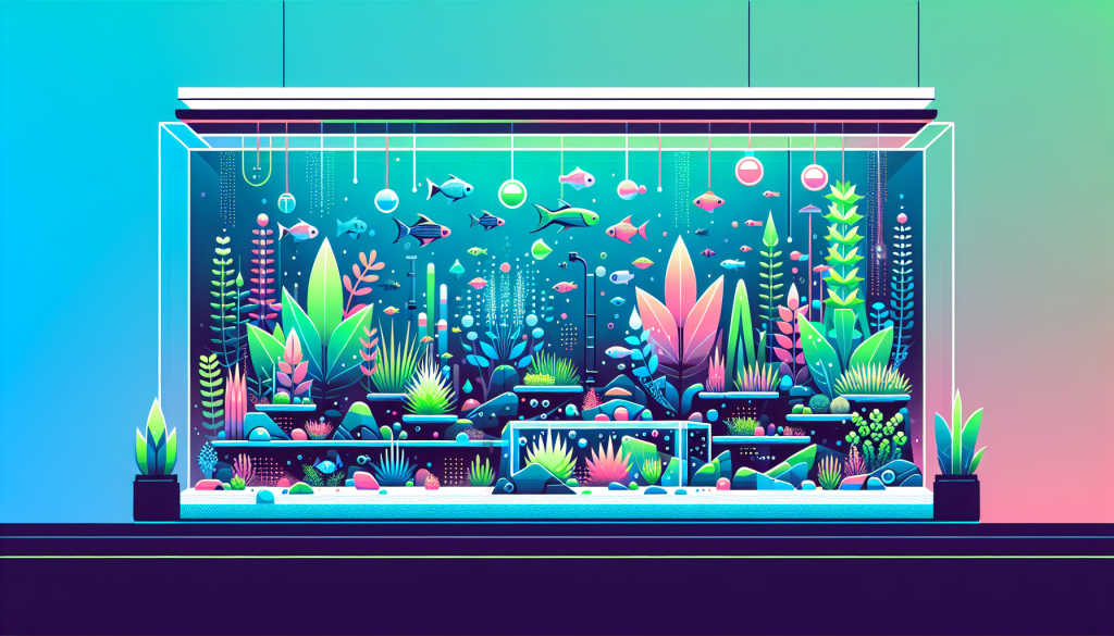 Modern flat design aquascaping illustration for undefined