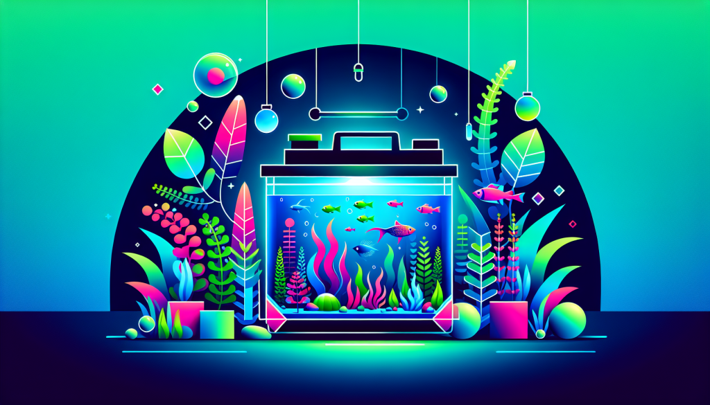 Modern flat design aquascaping illustration for undefined