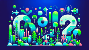Modern flat design aquascaping illustration for undefined