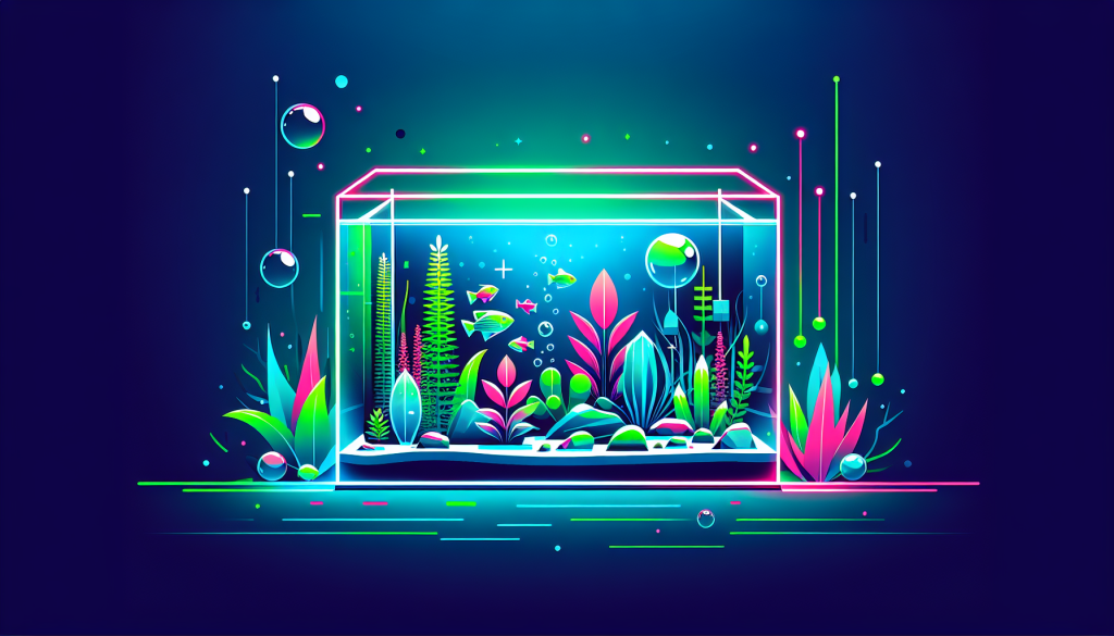Modern flat design aquascaping illustration for undefined