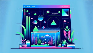 Modern flat design aquascaping illustration for undefined
