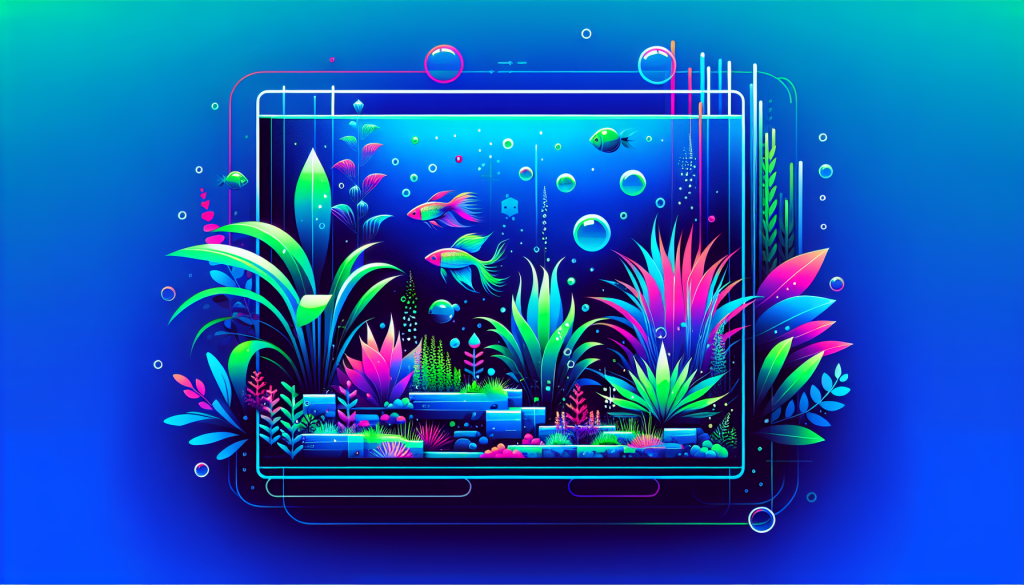 Modern flat design aquascaping illustration for undefined