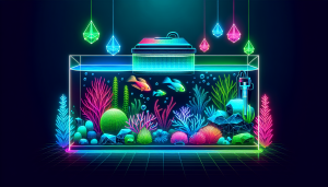 Modern flat design aquascaping illustration for undefined