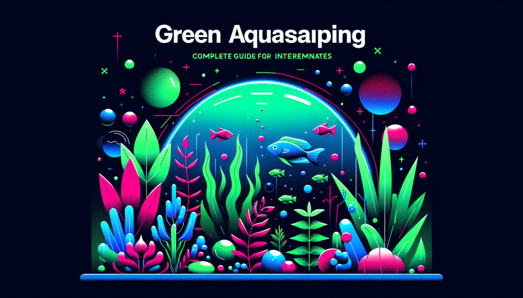 Modern flat design aquascaping illustration for undefined