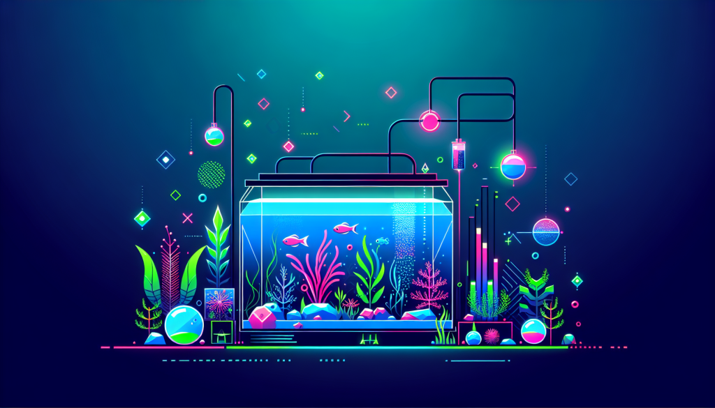Modern flat design aquascaping illustration for undefined