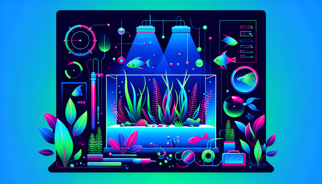Modern flat design aquascaping illustration for undefined