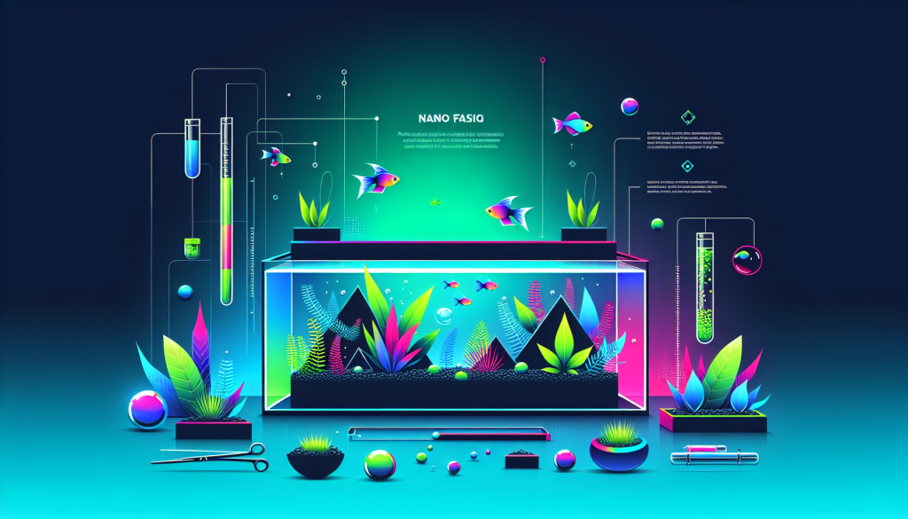 Modern flat design aquascaping illustration for undefined