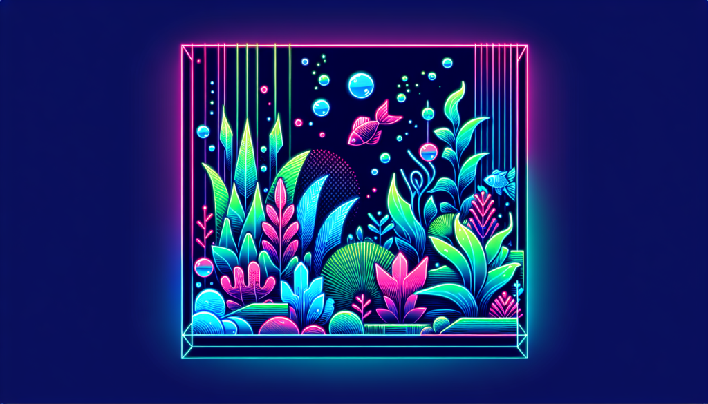 Modern flat design aquascaping illustration for undefined