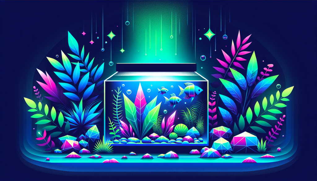 Modern flat design aquascaping illustration for undefined