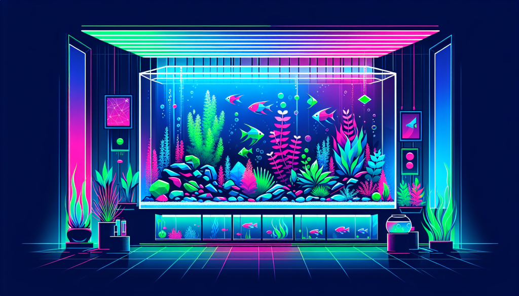 Modern flat design aquascaping illustration for undefined