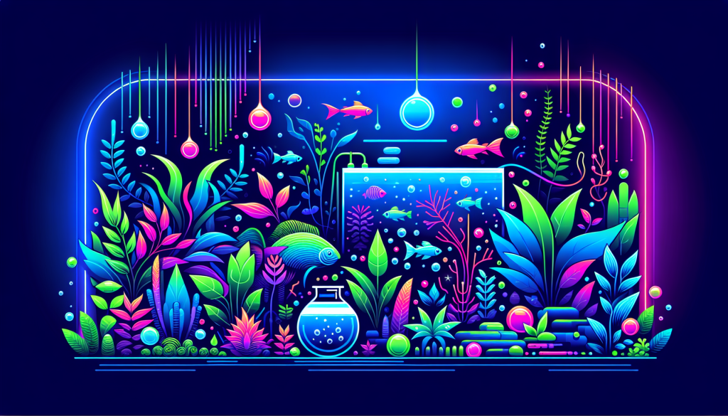Modern flat design aquascaping illustration for undefined