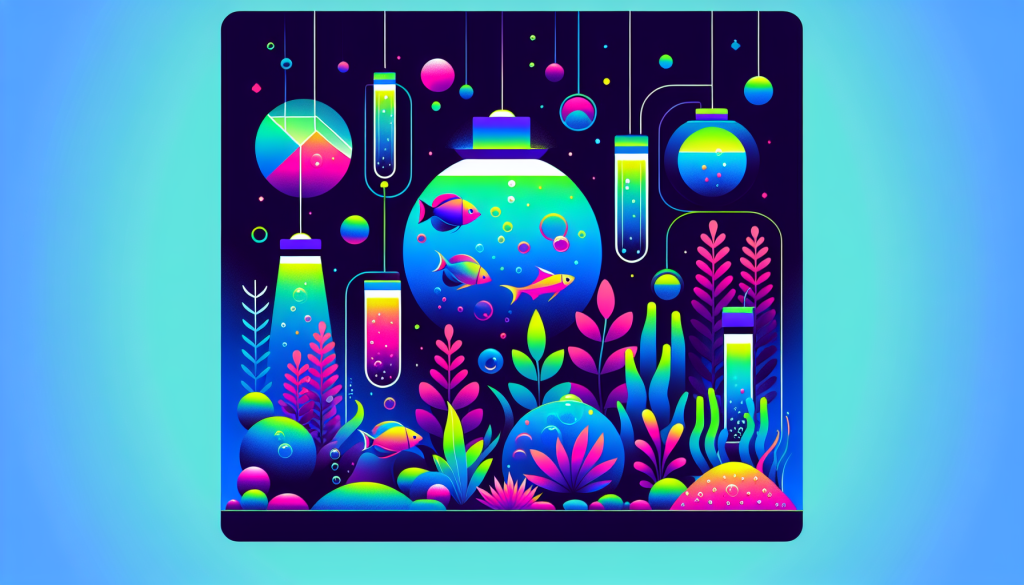 Modern flat design aquascaping illustration for undefined