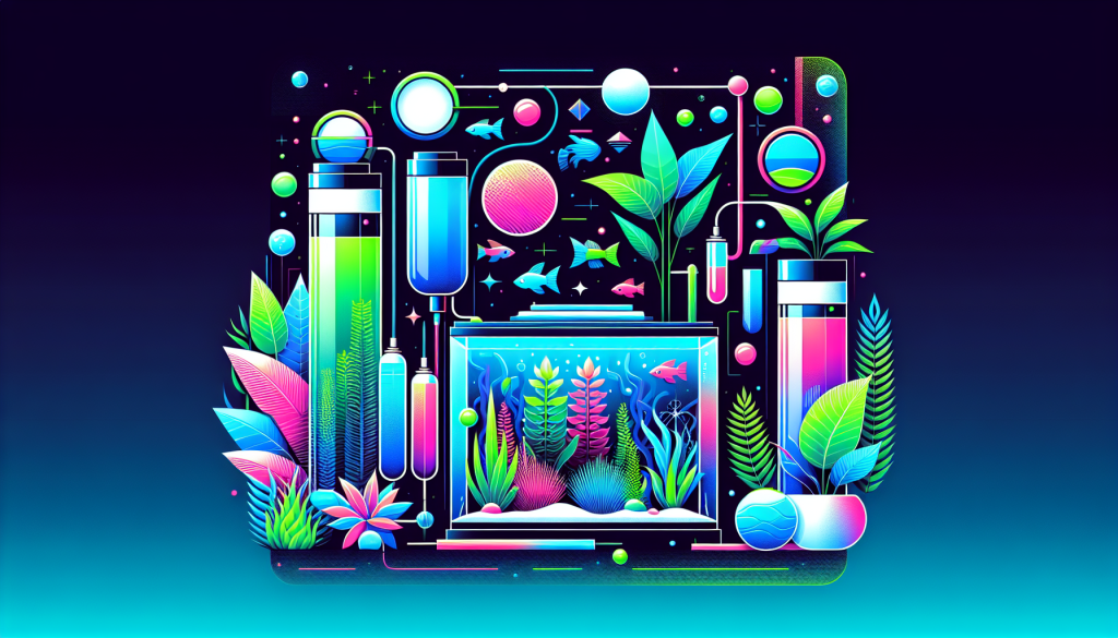 Modern flat design aquascaping illustration for undefined