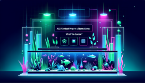 Modern flat design aquascaping illustration for undefined