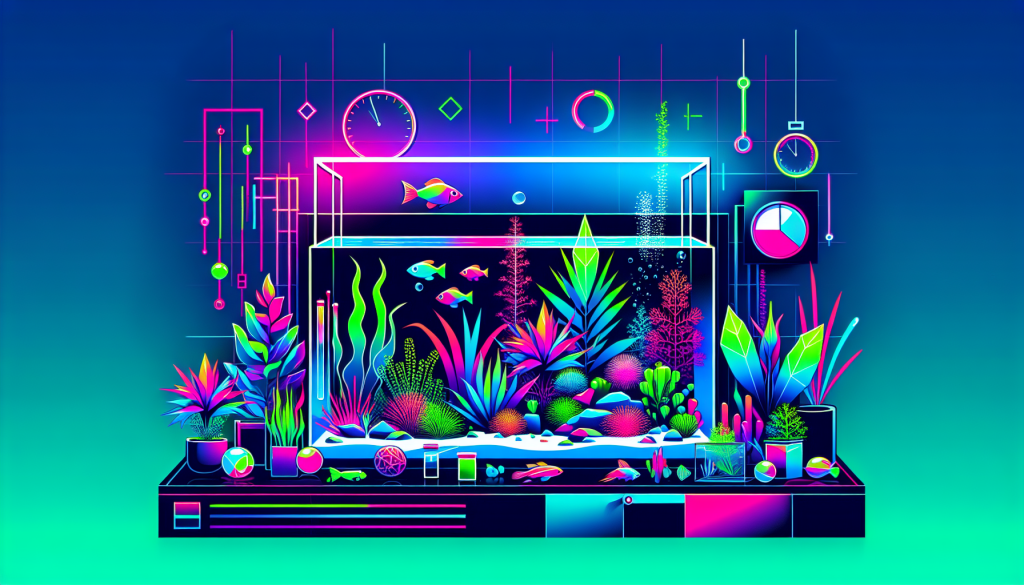 Modern flat design aquascaping illustration for undefined