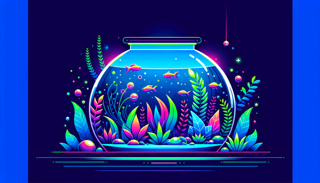 Modern flat design aquascaping illustration for undefined