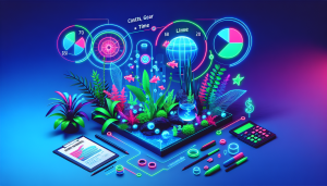 Modern flat design aquascaping illustration for undefined