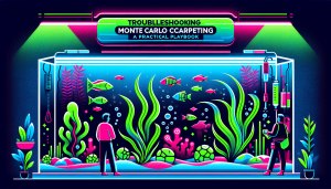 Modern flat design aquascaping illustration for undefined