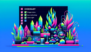Modern flat design aquascaping illustration for undefined