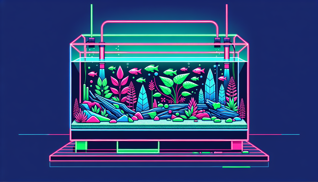Modern flat design aquascaping illustration for undefined