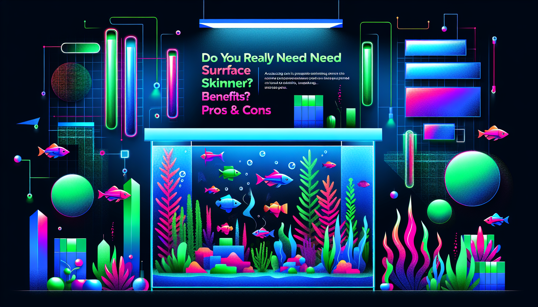 Modern flat design aquascaping illustration for undefined