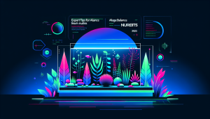 Modern flat design aquascaping illustration for undefined