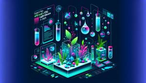 Modern flat design aquascaping illustration for undefined